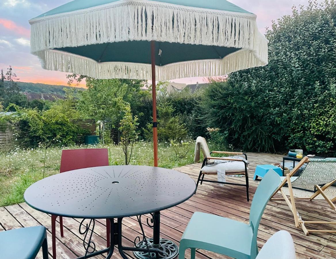 La Mandragora - Maison Avec Jardin Et Poele A Bois Vernon  Exteriör bild